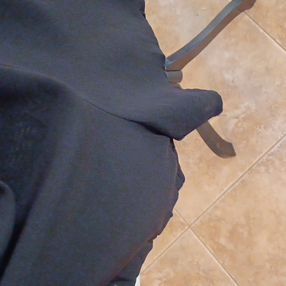 Black romper 3x ties in center of chest light weight simple runs small adj/strap - Picture 3 of 14